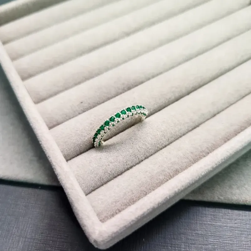 ANEL PRATA ZIRC VERDE