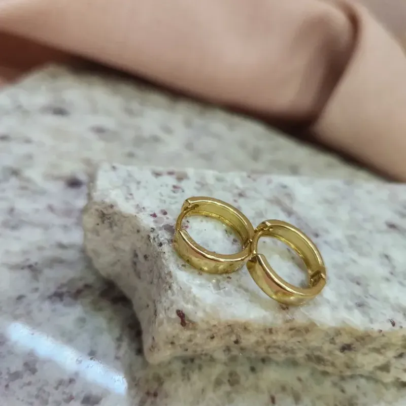 BRINCO ARGOLA OURO G CHAP L