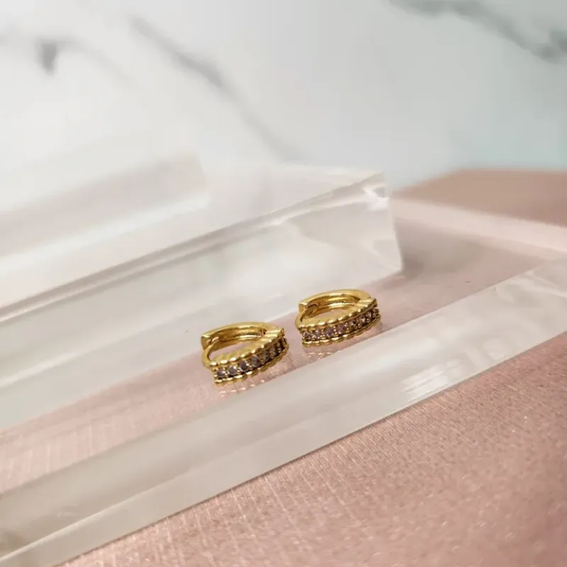 BRINCO ARGOLA OURO P OND Z