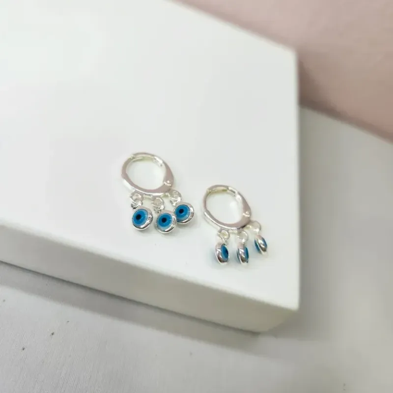 BRINCO ARGOLA PRATA TRANQ OLHO