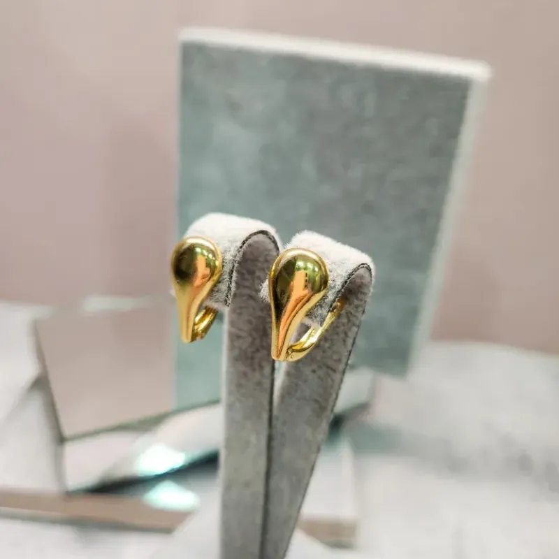 BRINCO OURO ARGOLA GOTA CHAP