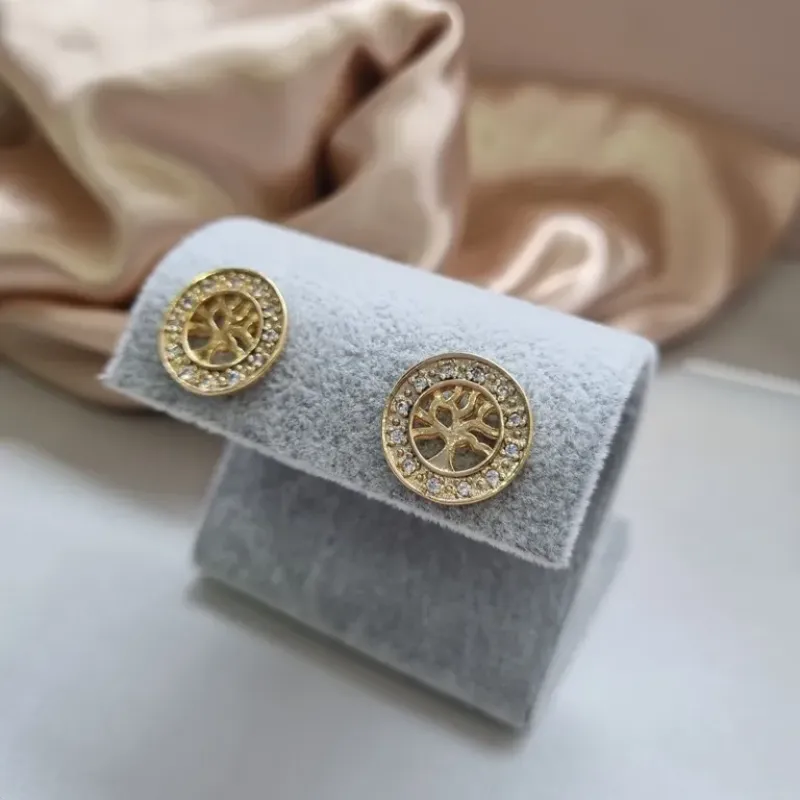 BRINCO OURO ARVORE DA VIDA CIRC