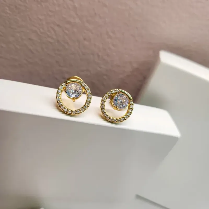 BRINCO OURO CIRC ZIRC CRISTAL