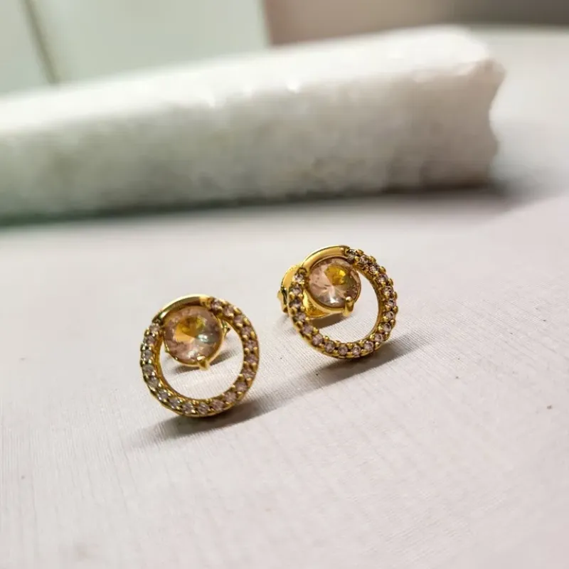 BRINCO OURO CIRC ZIRC MORGANITA