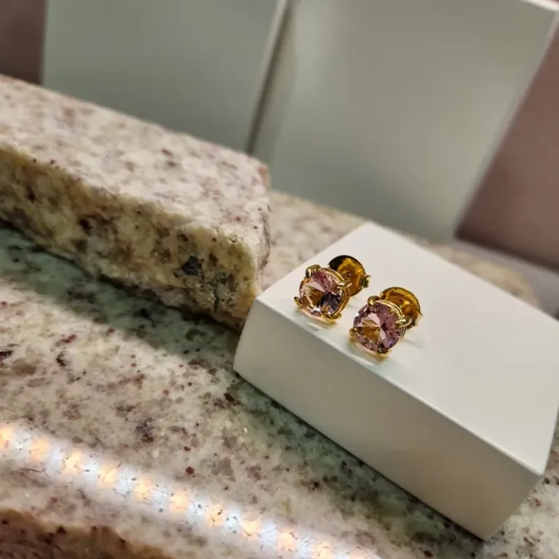 BRINCO OURO CIRCULO M ROSINHA