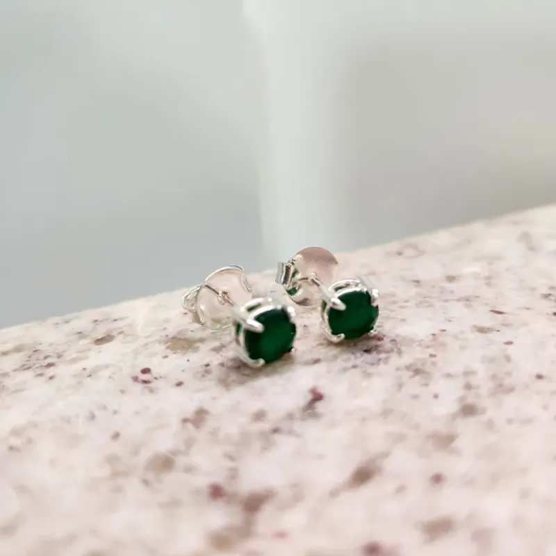 BRINCO OURO CIRCULO P ESMERALDA