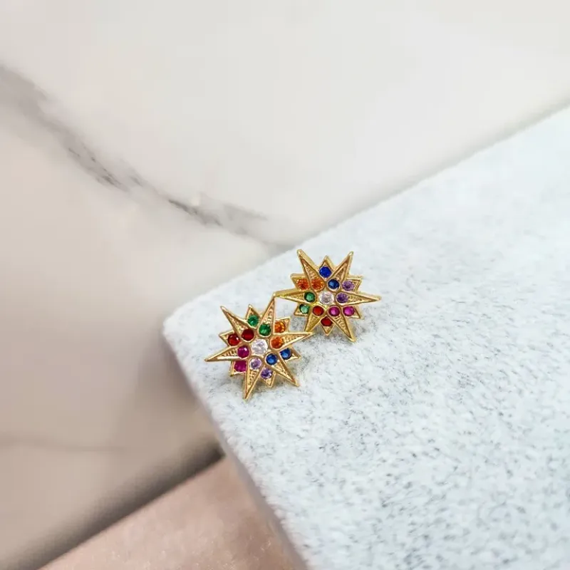 BRINCO OURO FLASH COLOR