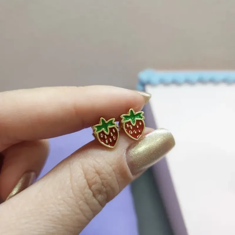 BRINCO OURO MORANGUINHO