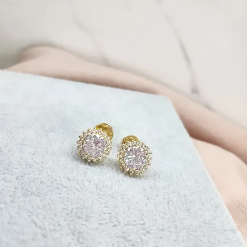 BRINCO OURO Z CIRC CRISTAL