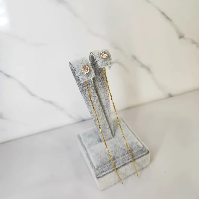 BRINCO OURO ZIRC VENEZIANA