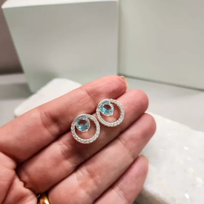 BRINCO PRATA CIRC ZIRC ACQUA