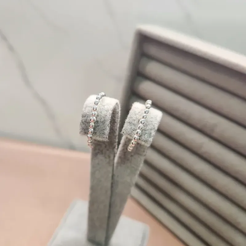 BRINCO PRATA EAR HOOK BOLINHAS