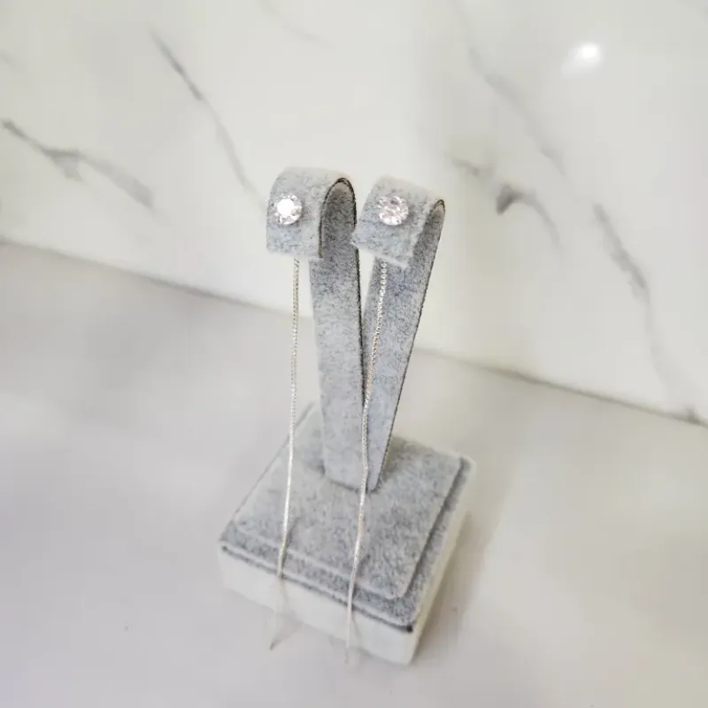 BRINCO PRATA ZIRC VENEZIANA