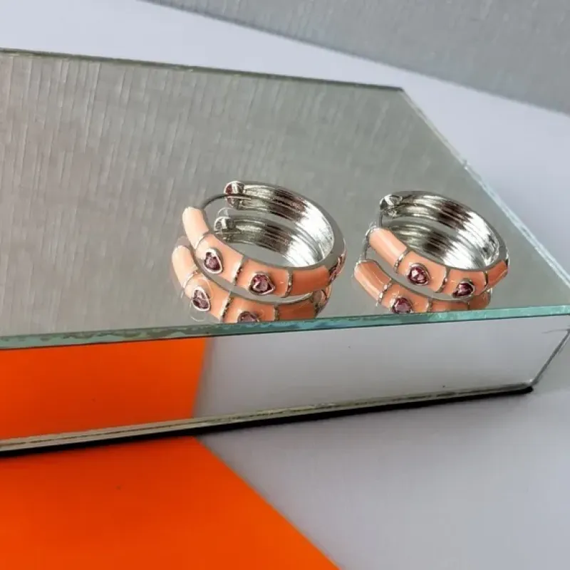 BRINCO RB ARGOLA ESMALTADO PESSEGO