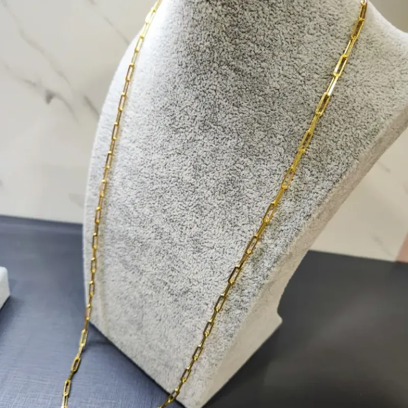 COLAR LONGO OURO CARTIER