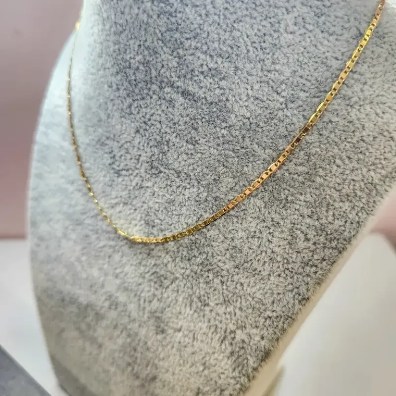 COLAR OURO CHOKER CORRENTE CHAPADA