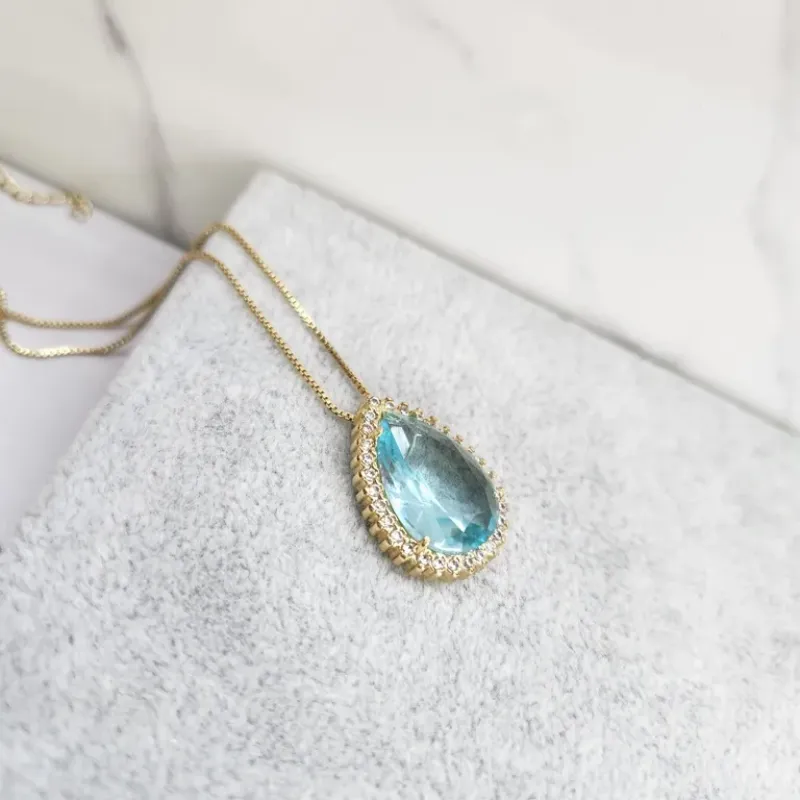 COLAR OURO GOTA Z ACQUA