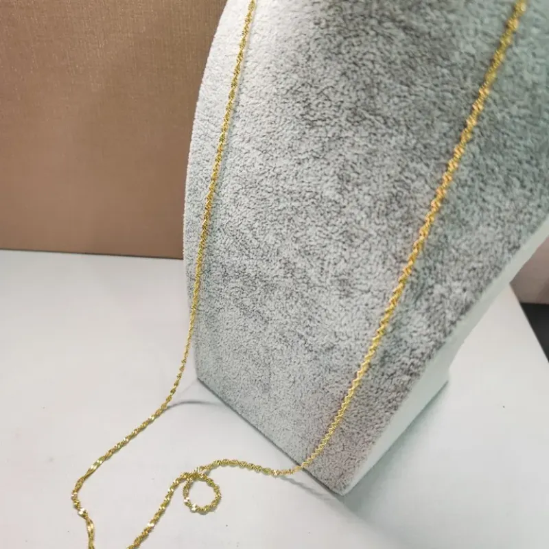 COLAR OURO LONGO ASPIRAL