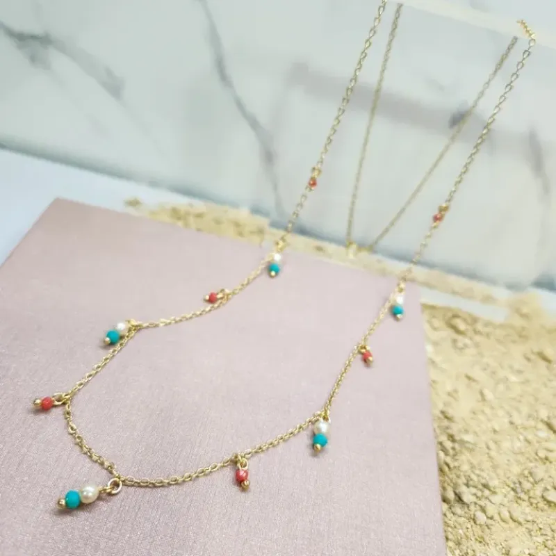 COLAR OURO LONGO MISSANGAS