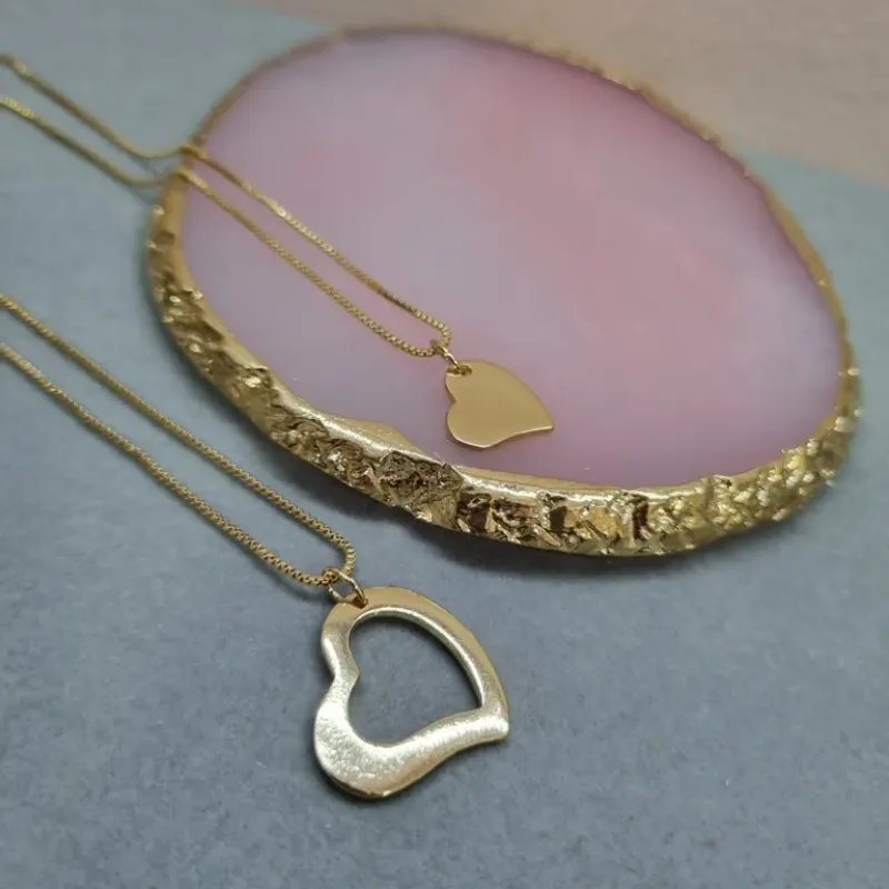 COLAR OURO PAR CORAÇÃO