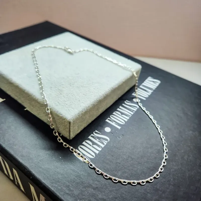 COLAR PRATA CHOKER CORRENTE RÍG