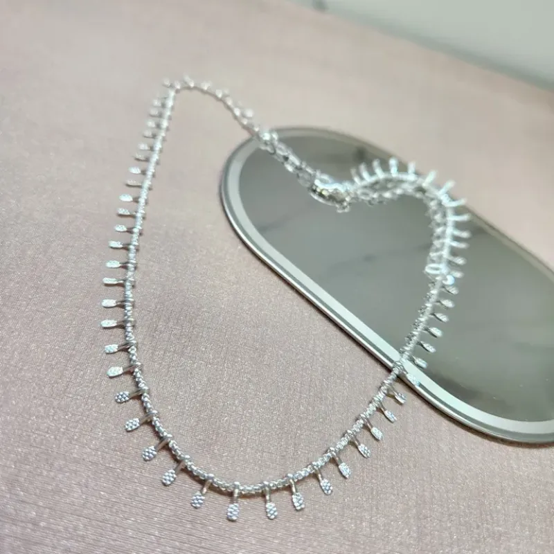 COLAR PRATA CHOKER PINOS