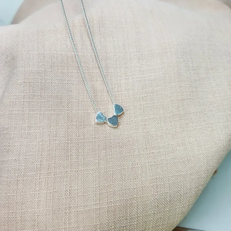 COLAR PRATA CORAÇÃO 3