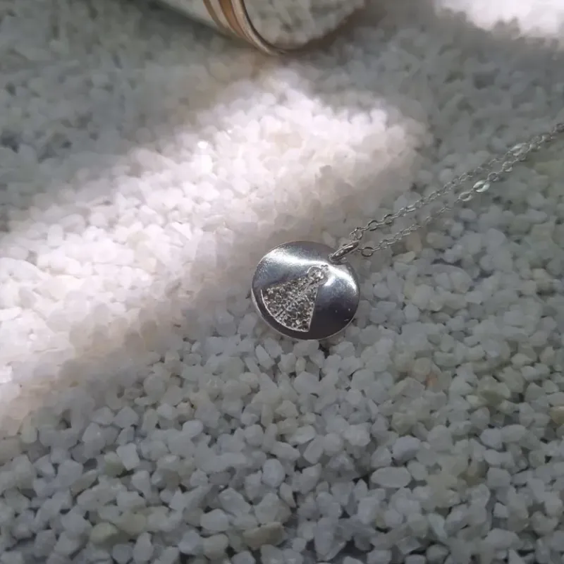 COLAR PRATA MEDALHA NS