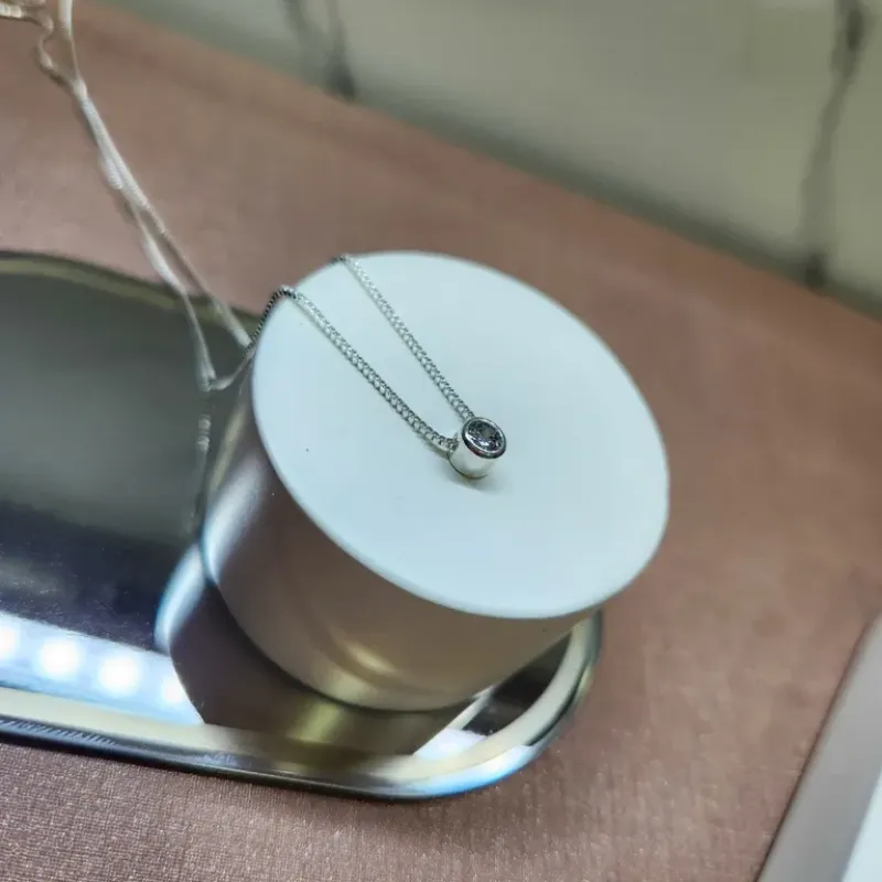 COLAR PRATA PONTO DE LUZ MINI