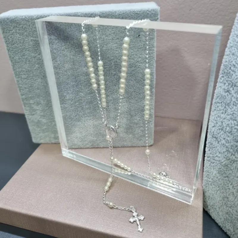 COLAR PRATA TERÇ PÉROLAS