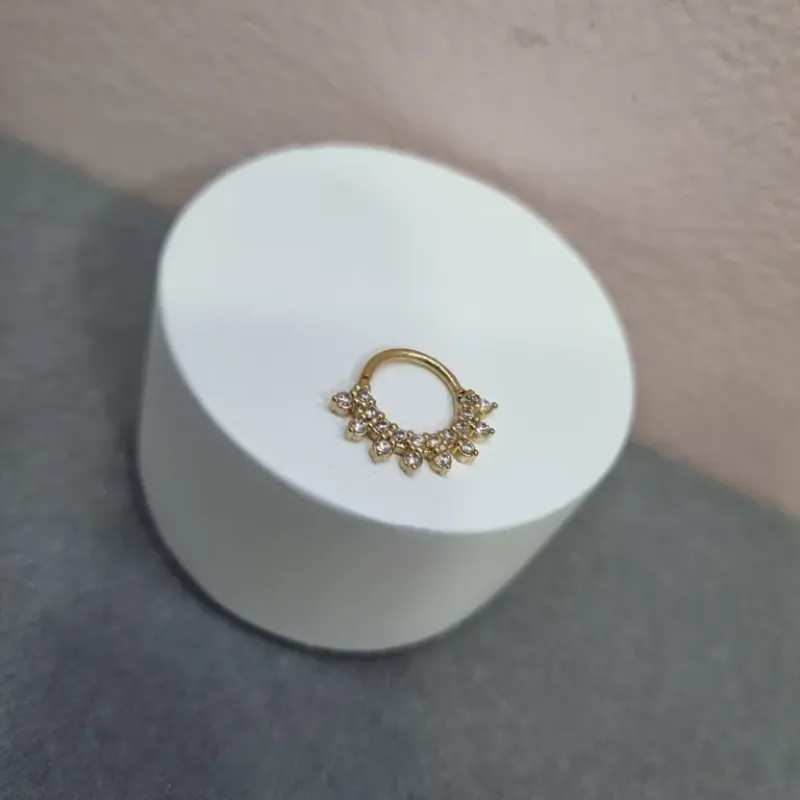 PIERCING OURO DE NARIZ PONTA ZIR