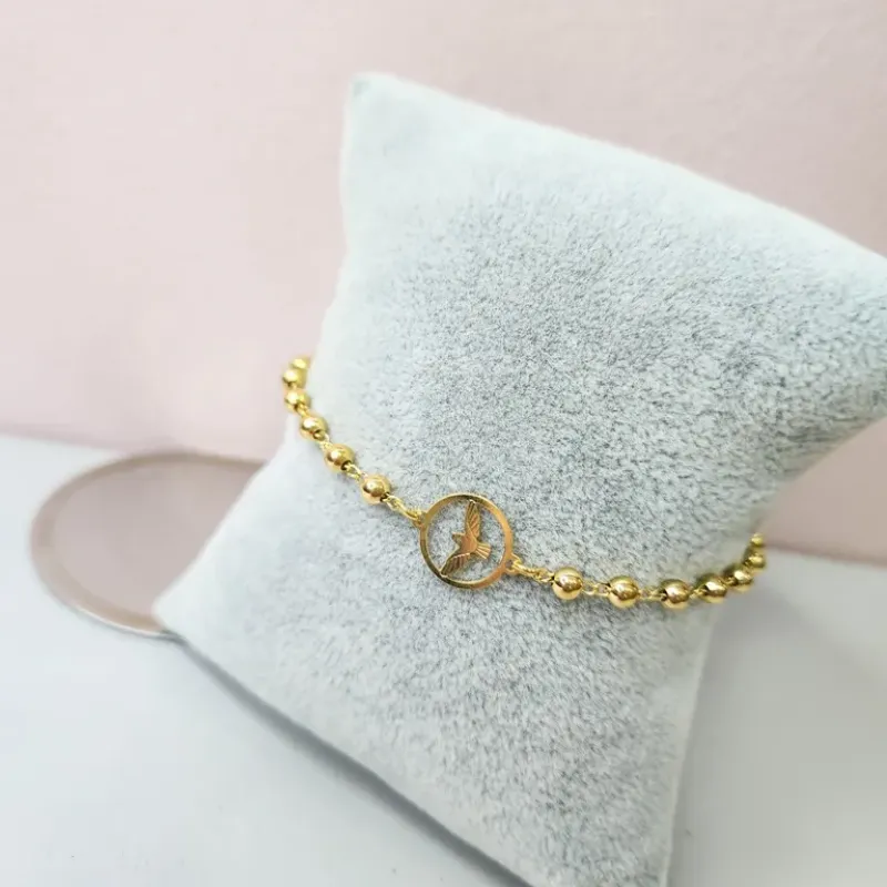 PULSEIRA OURO BOLINHA DIVINO