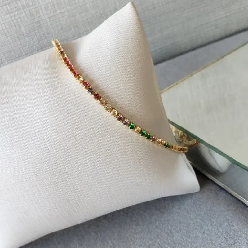 PULSEIRA OURO RAINBOW RIVIERA