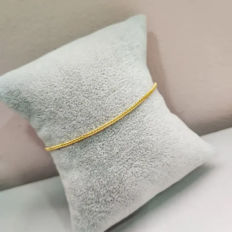 PULSEIRA OURO TUBINHO DESENHADO