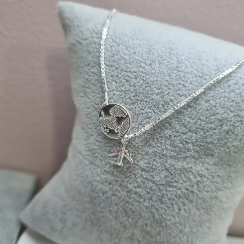 PULSEIRA PRATA AMO VIAJAR