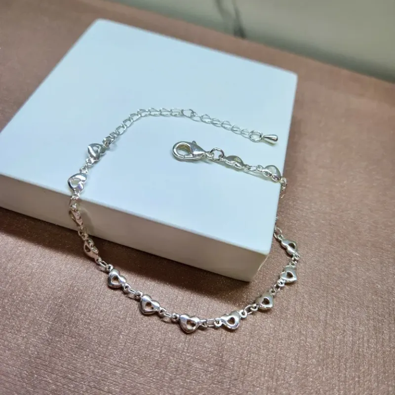 PULSEIRA PRATA CORAÇÃO VAZ