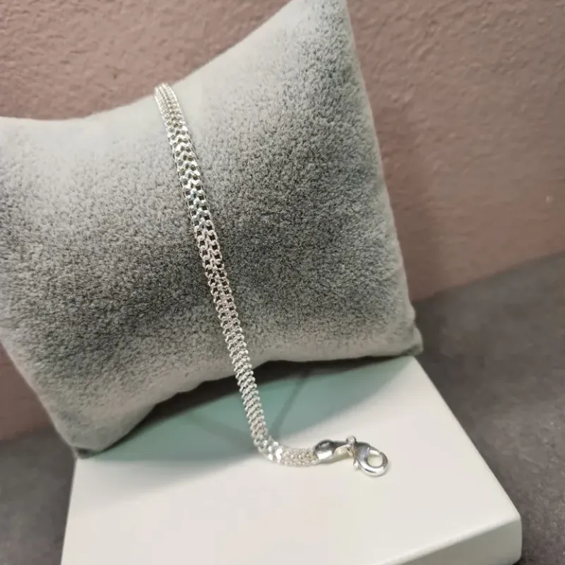 PULSEIRA PRATA DUAS CORRENTES