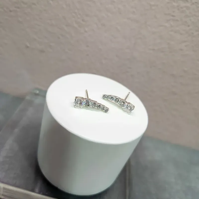 BRINCO PRATA EAR CUFF ZIRC CLASSIC