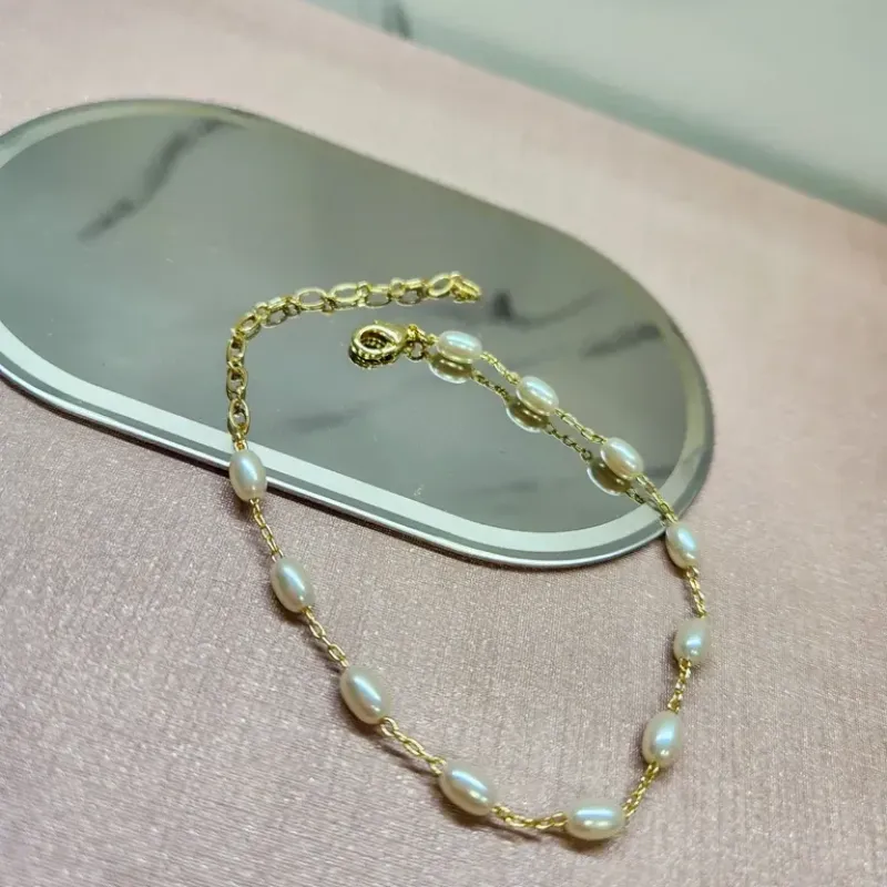 PULSEIRA OURO PEROLA ARROZ