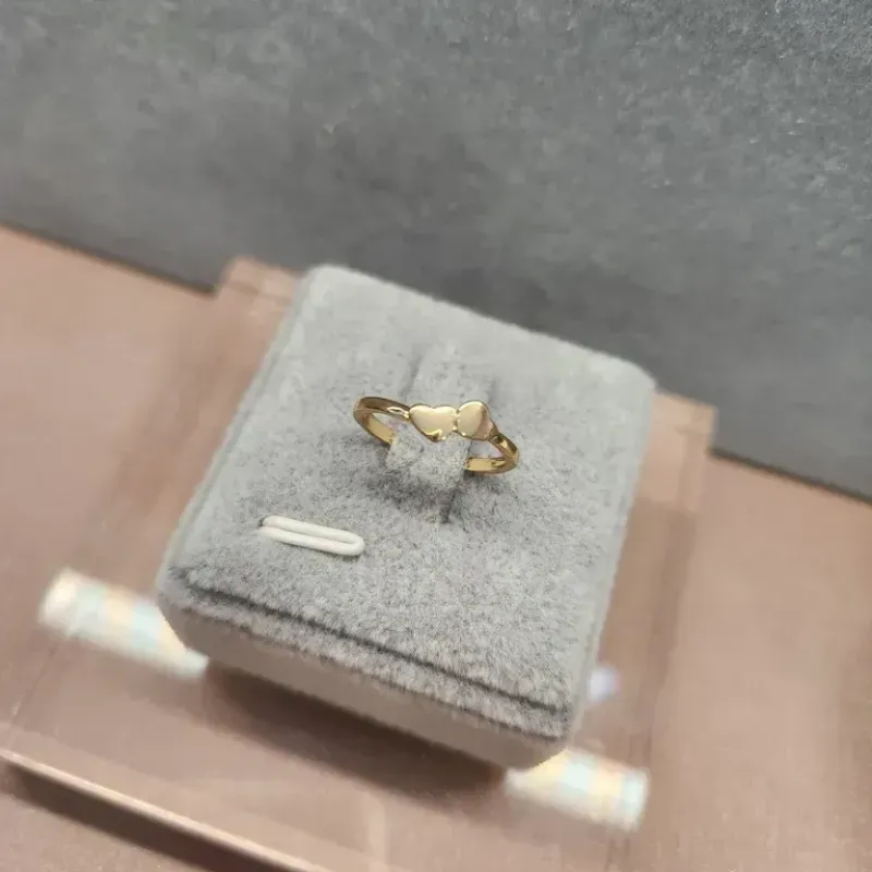 ANEL OURO FALANGE CORAÇÕES