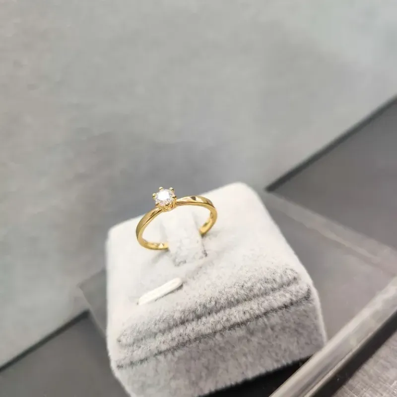 ANEL OURO SOLITÁRIO P