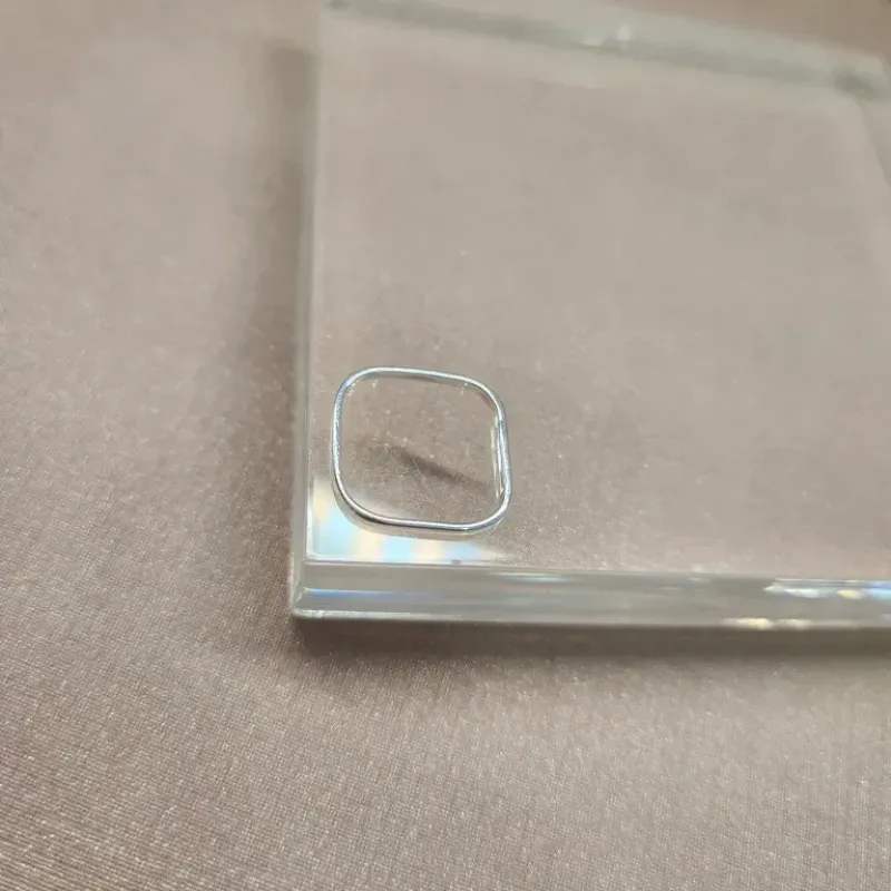 ANEL PRATA FALANGE QUADRADO