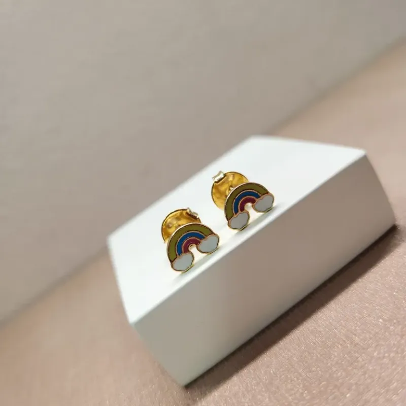 BRINCO OURO ARCO IRIS