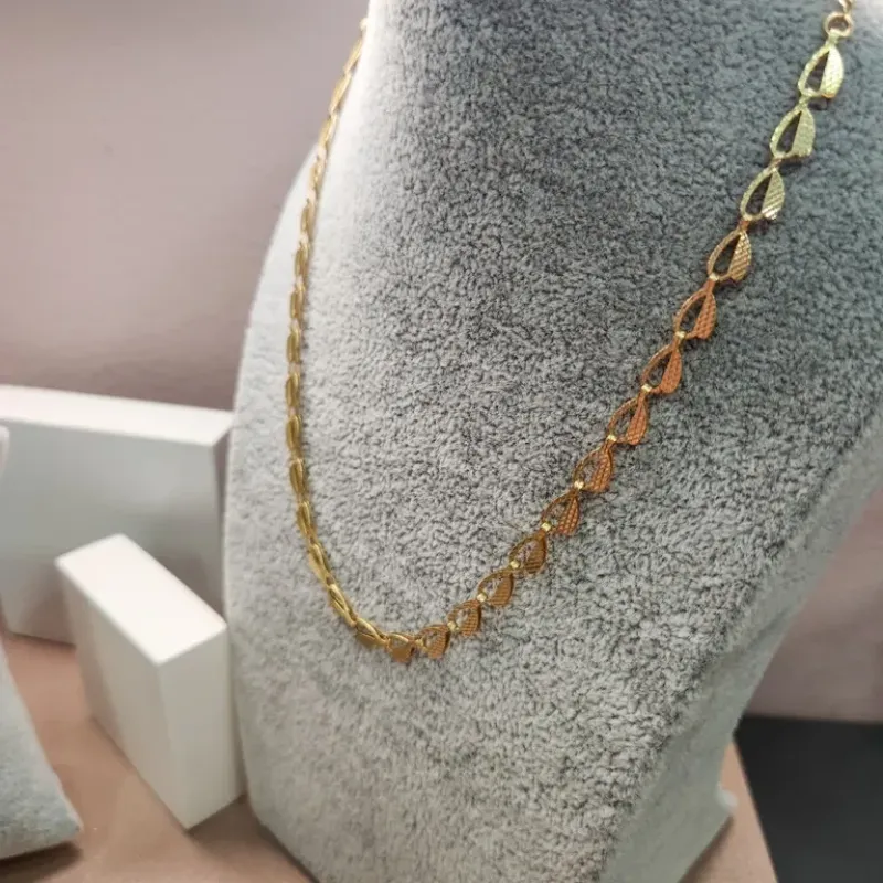 COLAR OURO GOTAS VAZADAS