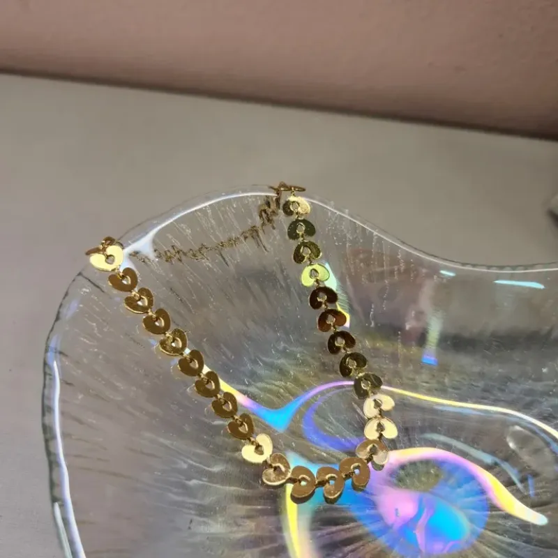 PULSEIRA OURO CORAÇÃO BOLINHA VAZ