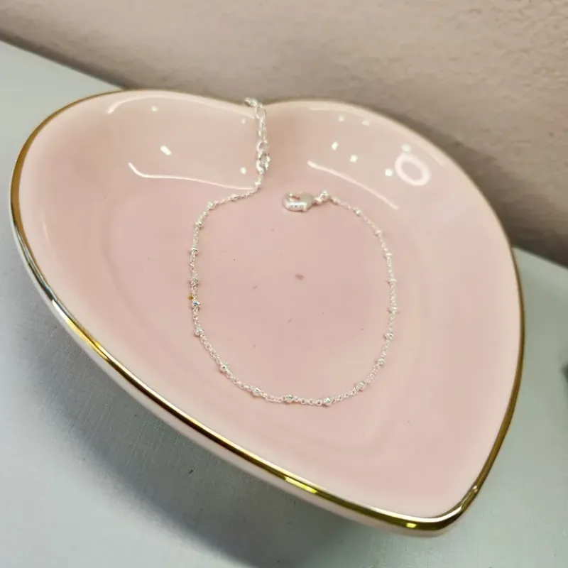 PULSEIRA PRATA MINI BOLINHA