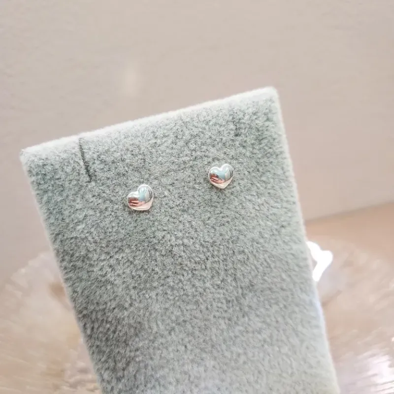 BRINCO PRATA CORAÇÃO MACIÇO