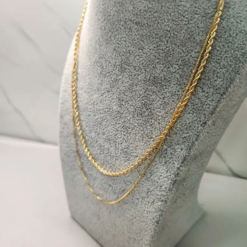 COLAR OURO DUPLO BAIANA VENEZ