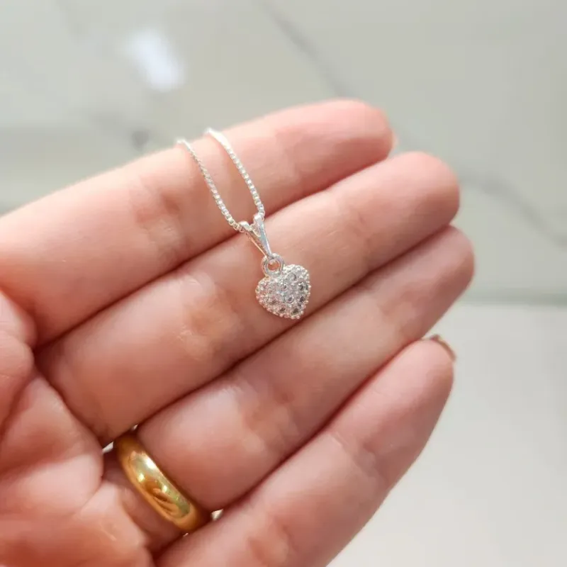 COLAR PRATA CORAÇÃO CRAV