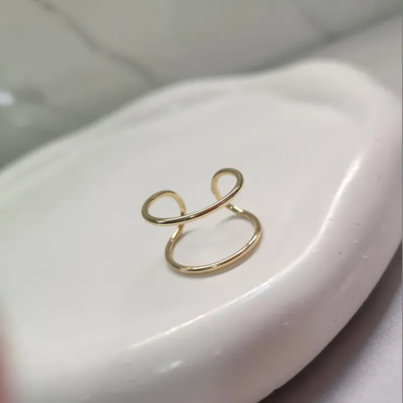 ANEL OURO DOIS FIOS AJUSTÁVEL